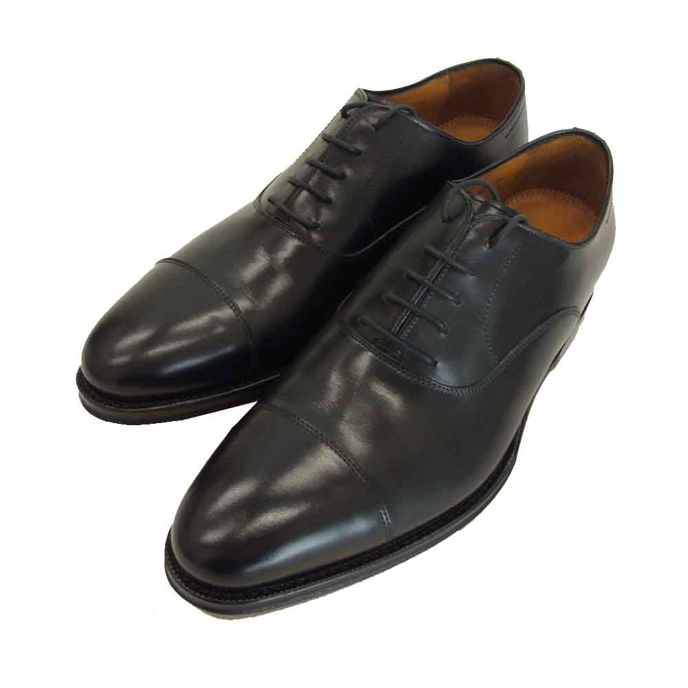 JALAN SRIWIJAYA ジャランスリウァヤ 98317 ストレートチップ ビジネスシューズ ブラック系 UK6.5 ブラック系 6.5【新古品】【未使用】【中古】