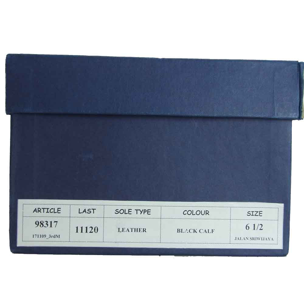 JALAN SRIWIJAYA ジャランスリウァヤ 98317 ストレートチップ ビジネスシューズ ブラック系 UK6.5 ブラック系 6.5【新古品】【未使用】【中古】