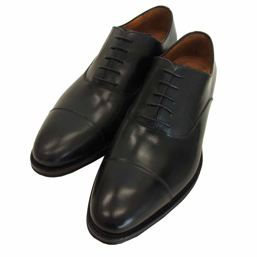 JALAN SRIWIJAYA ジャランスリウァヤ 98317 ストレートチップ ビジネスシューズ ブラック系 UK9 ブラック系【新古品】【未使用】【中古】