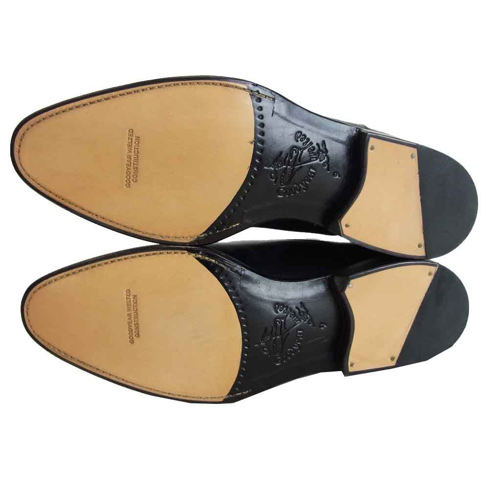 JALAN SRIWIJAYA ジャランスリウァヤ 98317 ストレートチップ ビジネスシューズ ブラック系 UK9 ブラック系【新古品】【未使用】【中古】