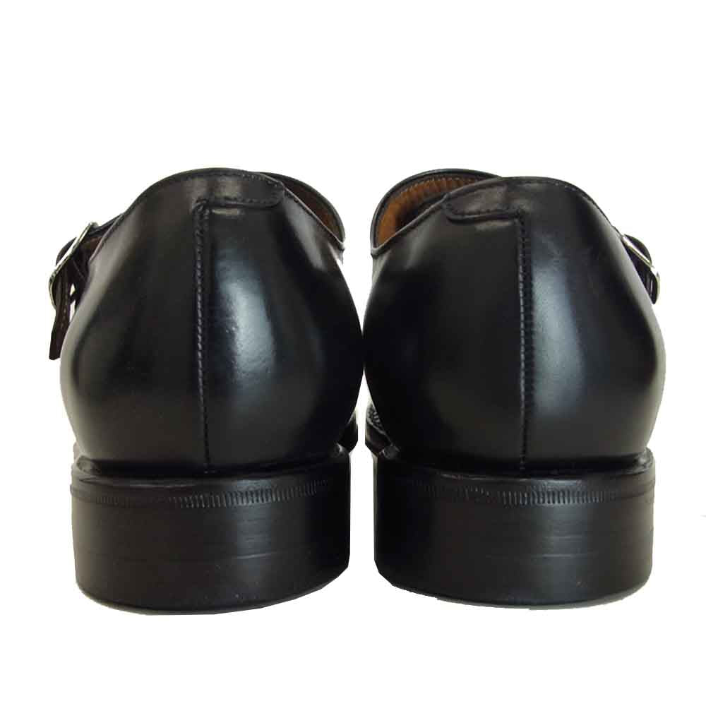 JALAN SRIWIJAYA ジャランスリウァヤ 98374 ダブルモンク ダイナイトソール ビジネスシューズ  ブラック系 UK5.5【新古品】【未使用】【中古】