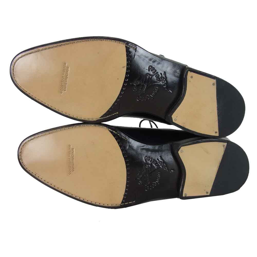 JALAN SRIWIJAYA ジャランスリウァヤ 98317ストレートチップ ビジネスシューズ ブラック系 UK7 ブラック系 7【新古品】【未使用】【中古】