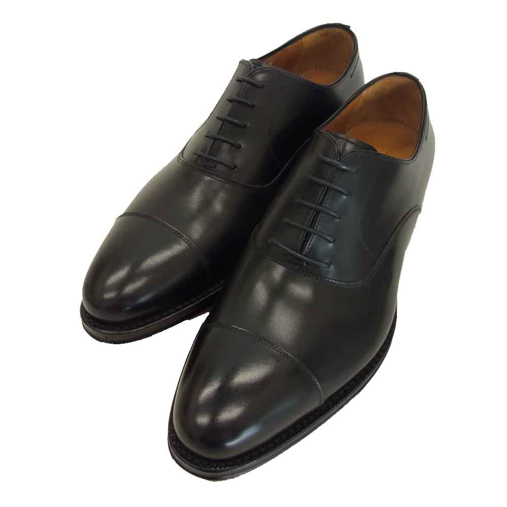 JALAN SRIWIJAYA ジャランスリウァヤ 98317 ストレートチップ ビジネスシューズ ブラック系 UK7 ブラック系 UK7【新古品】【未使用】【中古】