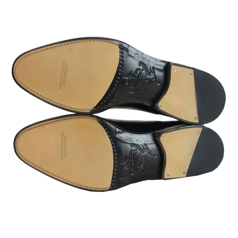 JALAN SRIWIJAYA ジャランスリウァヤ 98317 ストレートチップ ビジネスシューズ ブラック系 UK7 ブラック系 UK7【新古品】【未使用】【中古】