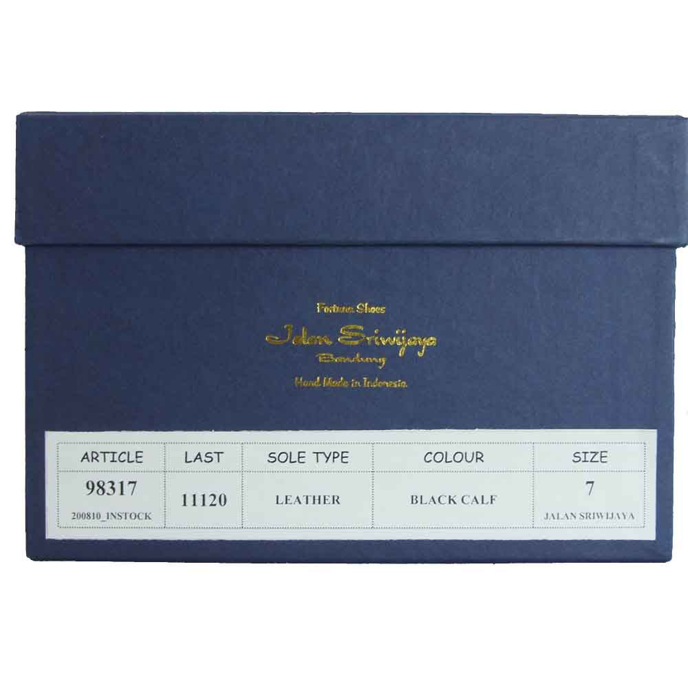 JALAN SRIWIJAYA ジャランスリウァヤ 98317 ストレートチップ ビジネスシューズ ブラック系 UK7 ブラック系 UK7【新古品】【未使用】【中古】