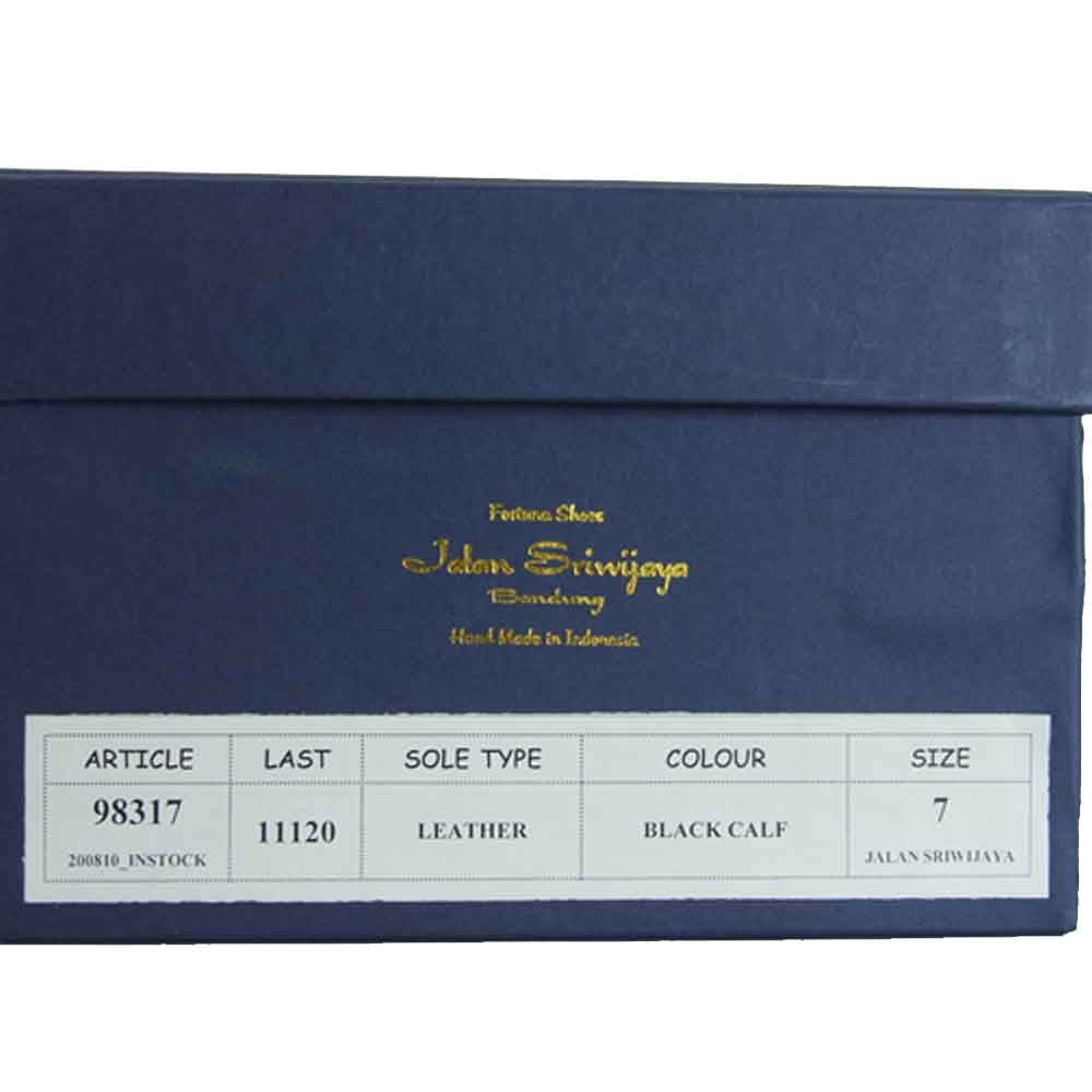 JALAN SRIWIJAYA ジャランスリウァヤ 98317 ストレートチップ ビジネスシューズ ブラック系 UK7 ブラック系 UK7【新古品】【未使用】【中古】