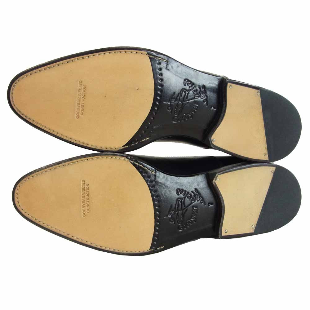 JALAN SRIWIJAYA ジャランスリウァヤ 98317 ストレートチップ ビジネスシューズ ブラック系 UK7【新古品】【未使用】【中古】