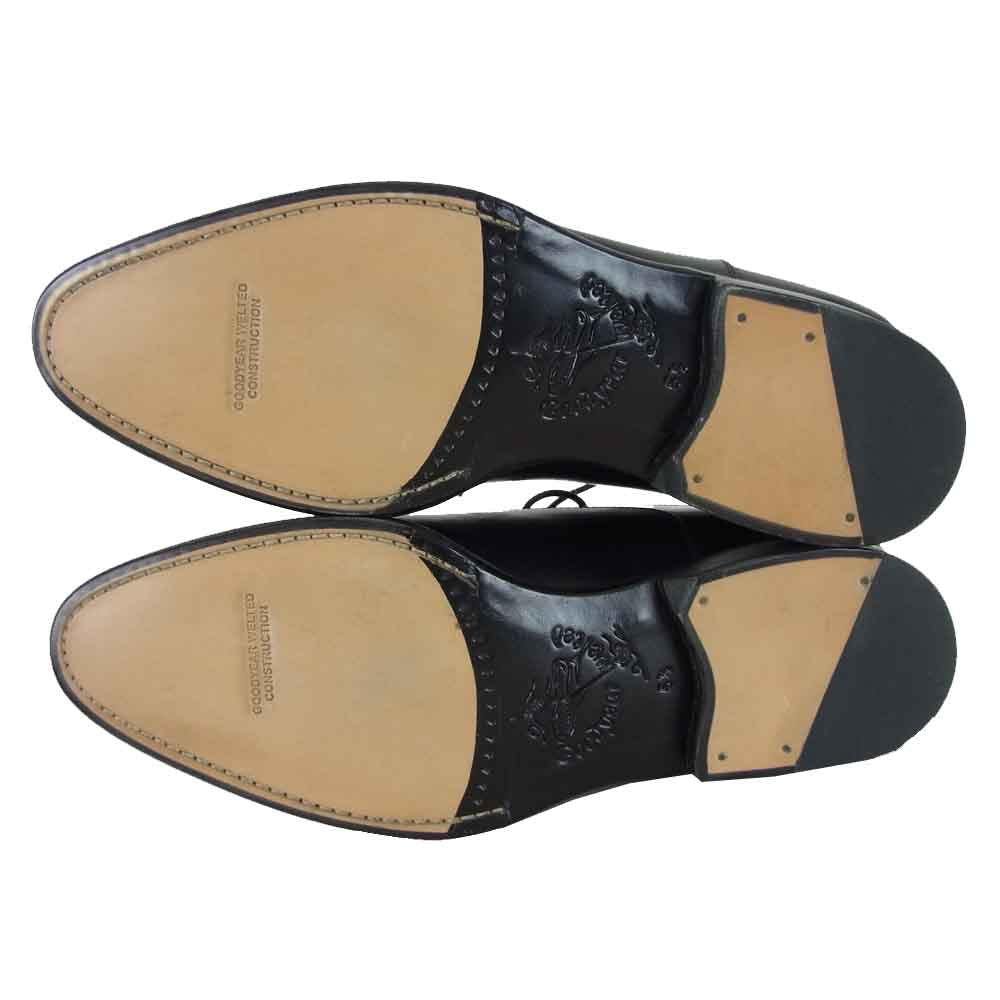 JALAN SRIWIJAYA ジャランスリウァヤ 98317 ストレートチップ ビジネスシューズ ブラック系 UK5.5 ブラック系 5.5【新古品】【未使用】【中古】