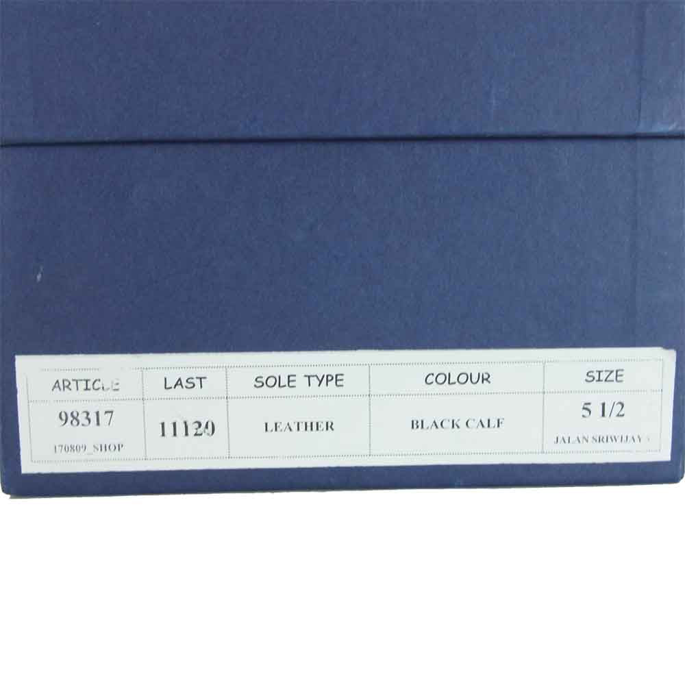 JALAN SRIWIJAYA ジャランスリウァヤ 98317 ストレートチップ ビジネスシューズ ブラック系 UK5.5 ブラック系 5.5【新古品】【未使用】【中古】