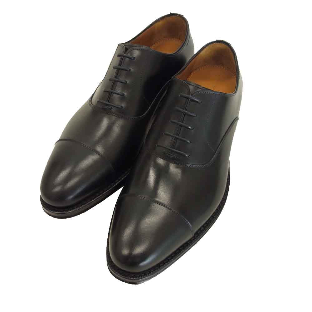 JALAN SRIWIJAYA ジャランスリウァヤ 98317 ストレートチップ ビジネスシューズ ブラック系 UK6.5 ブラック系 6.5【新古品】【未使用】【中古】