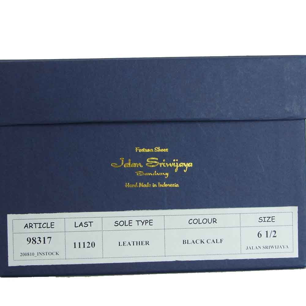 JALAN SRIWIJAYA ジャランスリウァヤ 98317 ストレートチップ ビジネスシューズ ブラック系 UK6.5 ブラック系 6.5【新古品】【未使用】【中古】