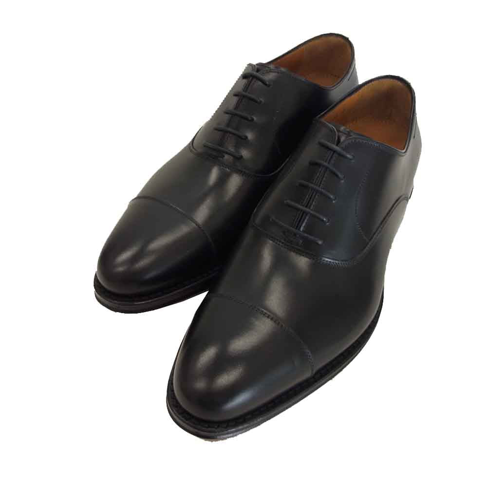 JALAN SRIWIJAYA ジャランスリウァヤ 98317 ストレートチップ ビジネスシューズ ブラック系 UK7 ブラック系 7【新古品】【未使用】【中古】