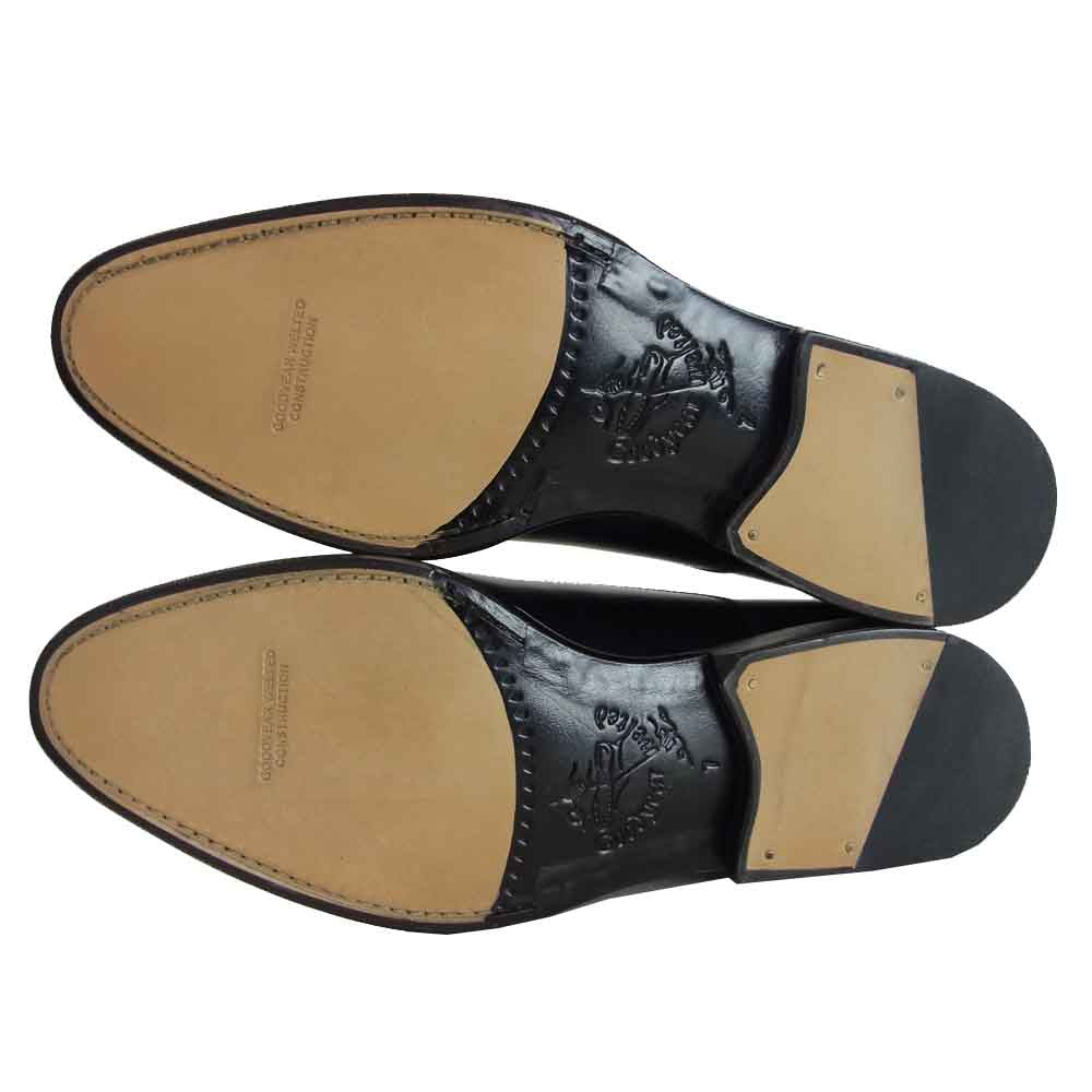 JALAN SRIWIJAYA ジャランスリウァヤ 98317 ストレートチップ ビジネスシューズ ブラック系 UK7 ブラック系 7【新古品】【未使用】【中古】