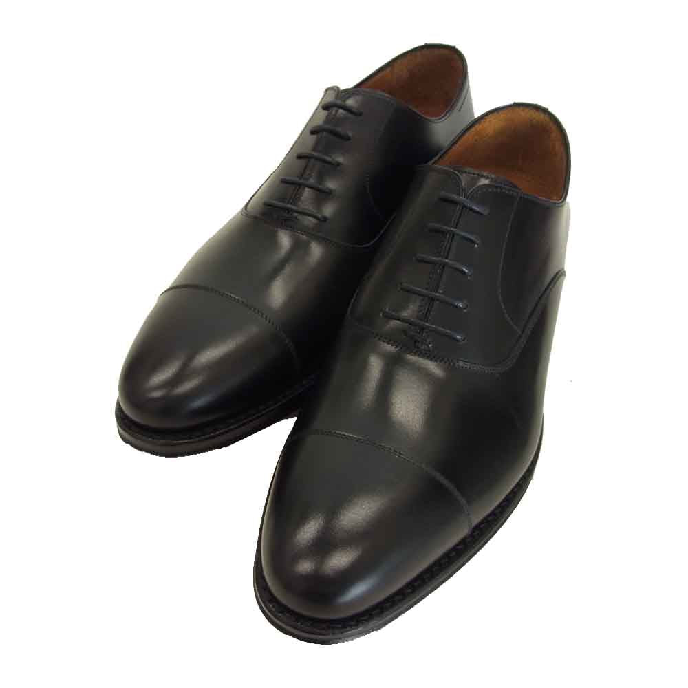 JALAN SRIWIJAYA ジャランスリウァヤ 98317 ストレートチップ ビジネスシューズ ブラック系 UK8 ブラック系 8【新古品】【未使用】【中古】