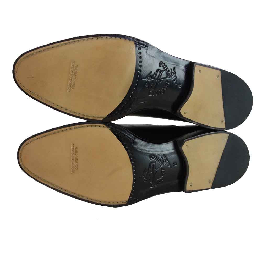 JALAN SRIWIJAYA ジャランスリウァヤ 98317 ストレートチップ ビジネスシューズ ブラック系 UK8 ブラック系 8【新古品】【未使用】【中古】