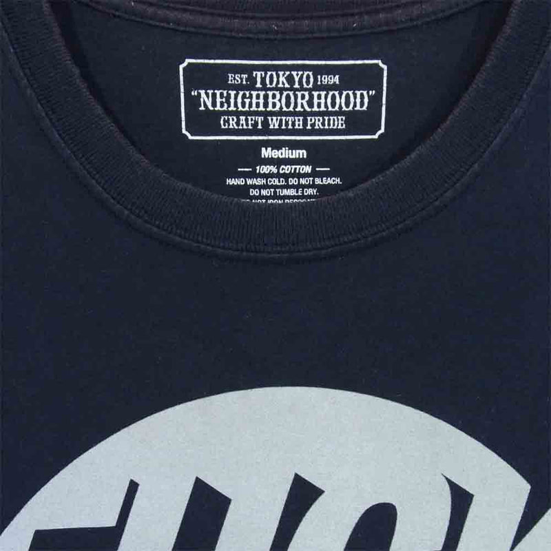 NEIGHBORHOOD ネイバーフッド FUCK EM T-Shirt プリント Tシャツ ネイビー系 M【中古】