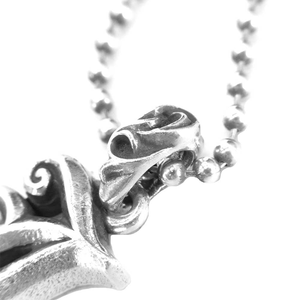 CHROME HEARTS クロムハーツ（原本有） ALPHBT J アルファベット イニシャル チャーム ボールチェーン ネックレス シルバー【中古】