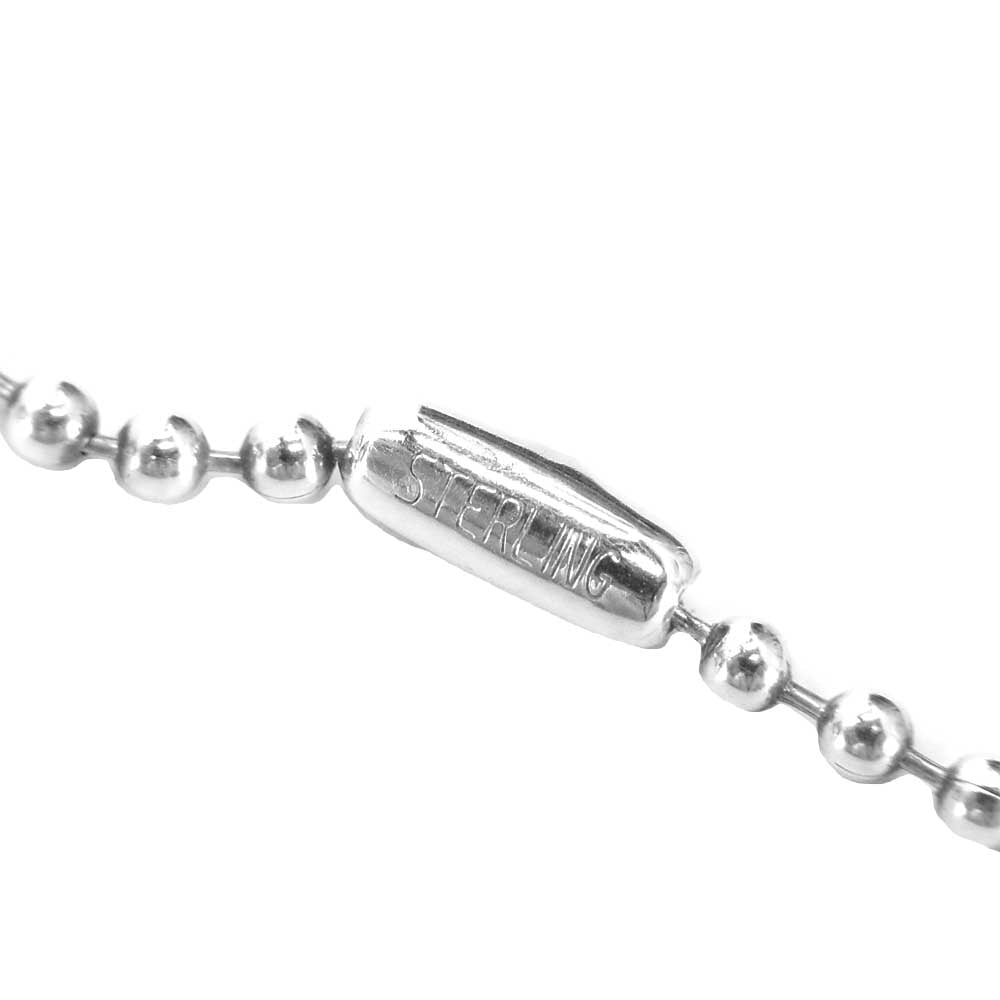 CHROME HEARTS クロムハーツ（原本有） ALPHBT J アルファベット イニシャル チャーム ボールチェーン ネックレス シルバー【中古】