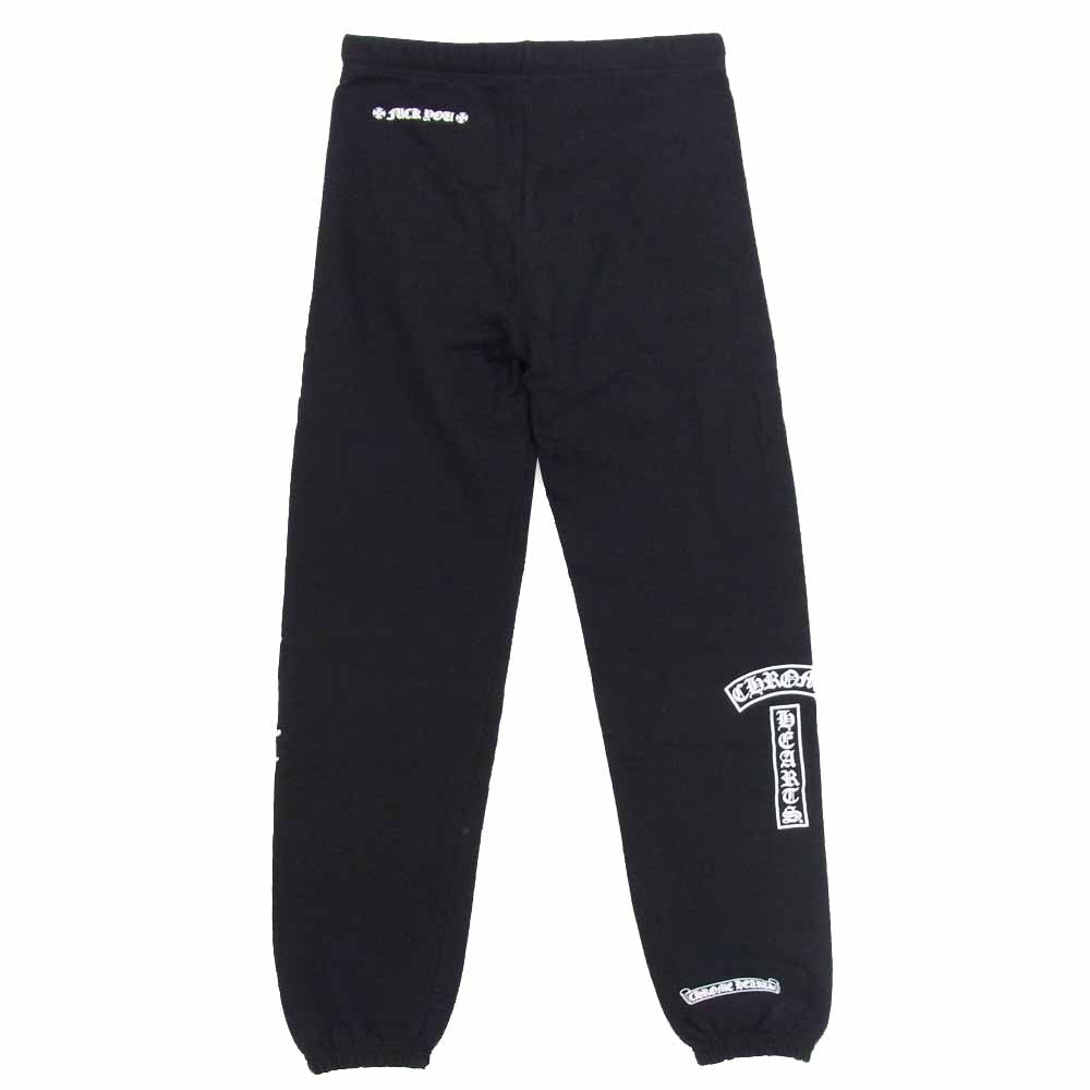 CHROME HEARTS クロムハーツ（原本無） 2214-304-9064 国内正規品 FUCK YOU サイドロゴ 裏起毛 スウェット パンツ ブラック系 ホワイト系 M【中古】