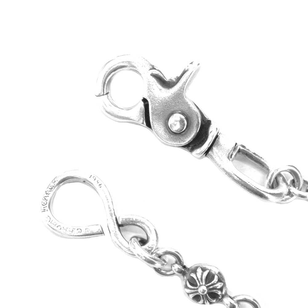 CHROME HEARTS クロムハーツ（原本無） 1BALL LONG-S 1クリップ クロスボール ウォレットチェーン シルバー系【中古】