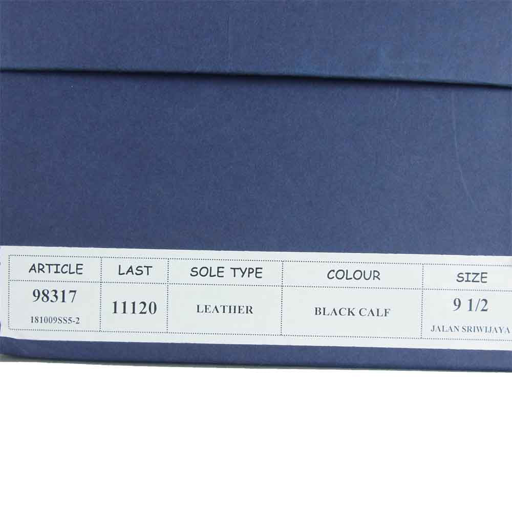 JALAN SRIWIJAYA ジャランスリウァヤ 98317 ストレートチップ 靴 ビジネスシューズ ブラック系 UK9.5 ブラック系 UK9.5【新古品】【未使用】【中古】