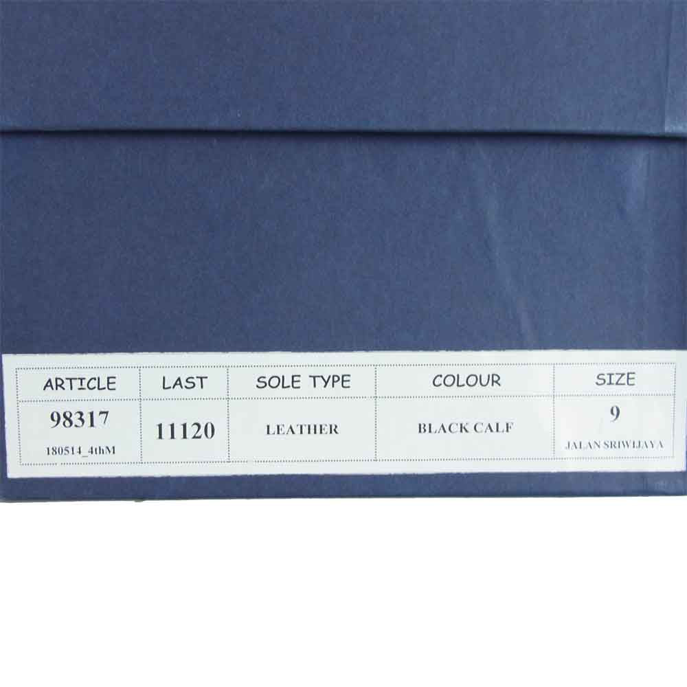 JALAN SRIWIJAYA ジャランスリウァヤ 98317 ストレートチップ 靴 ビジネスシューズ ブラック系 UK9 ブラック系 UK9【新古品】【未使用】【中古】