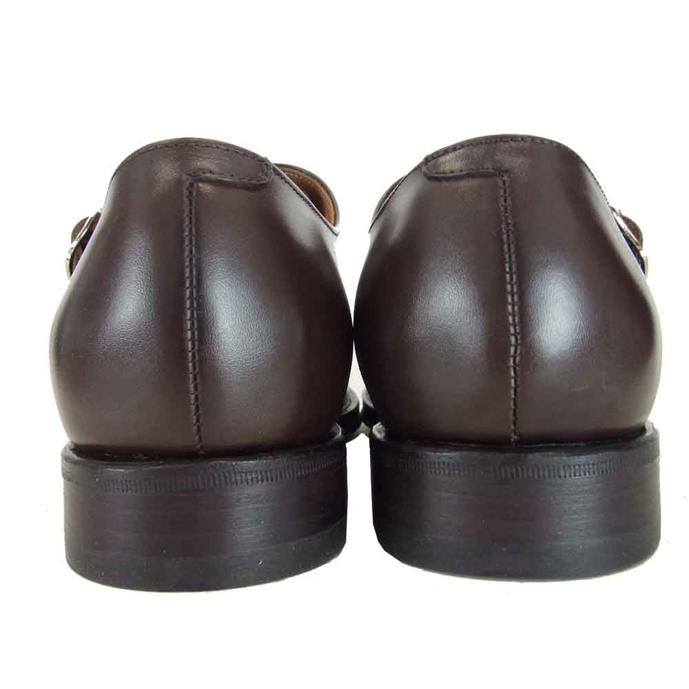 JALAN SRIWIJAYA ジャランスリウァヤ 98374 ダブルモンク ビジネスシューズ ダークブラウン系 UK7 UK7【新古品】【未使用】【中古】