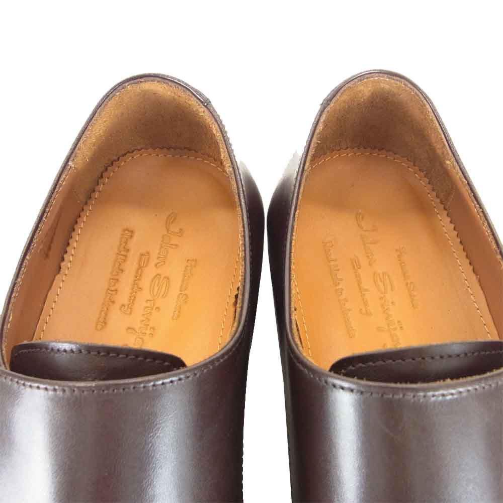 JALAN SRIWIJAYA ジャランスリウァヤ 98374 ダブルモンク ビジネスシューズ ダークブラウン系 UK7 UK7【新古品】【未使用】【中古】