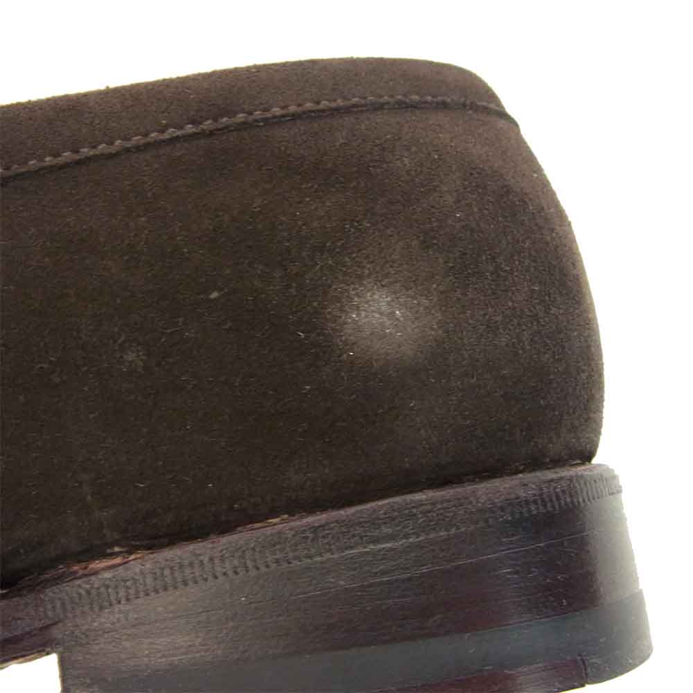 JALAN SRIWIJAYA ジャランスリウァヤ  98589 スエード コイン ローファー シューズ ブラウン系 UK5.5 ダークブラウン系 UK5.5【新古品】【未使用】【中古】