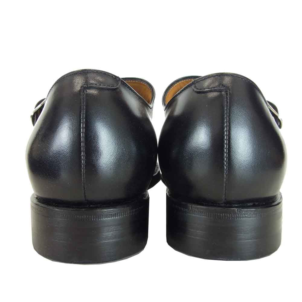 JALAN SRIWIJAYA ジャランスリウァヤ 98374 ダブルモンク ビジネスシューズ  ブラック系 UK6.5【新古品】【未使用】【中古】