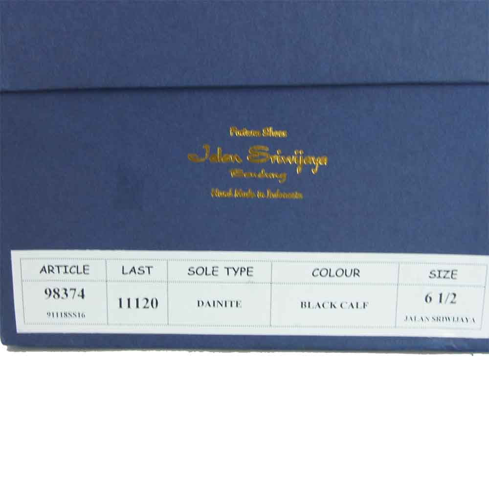 JALAN SRIWIJAYA ジャランスリウァヤ 98374 ダブルモンク ビジネスシューズ  ブラック系 UK6.5【新古品】【未使用】【中古】