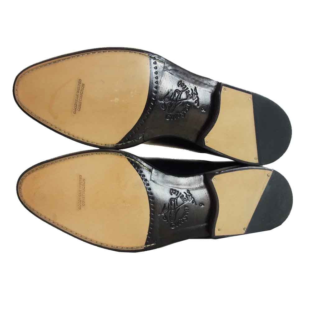 JALAN SRIWIJAYA ジャランスリウァヤ 98317  ストレートチップ 靴 ビジネスシューズ  ブラック系 UK9【新古品】【未使用】【中古】