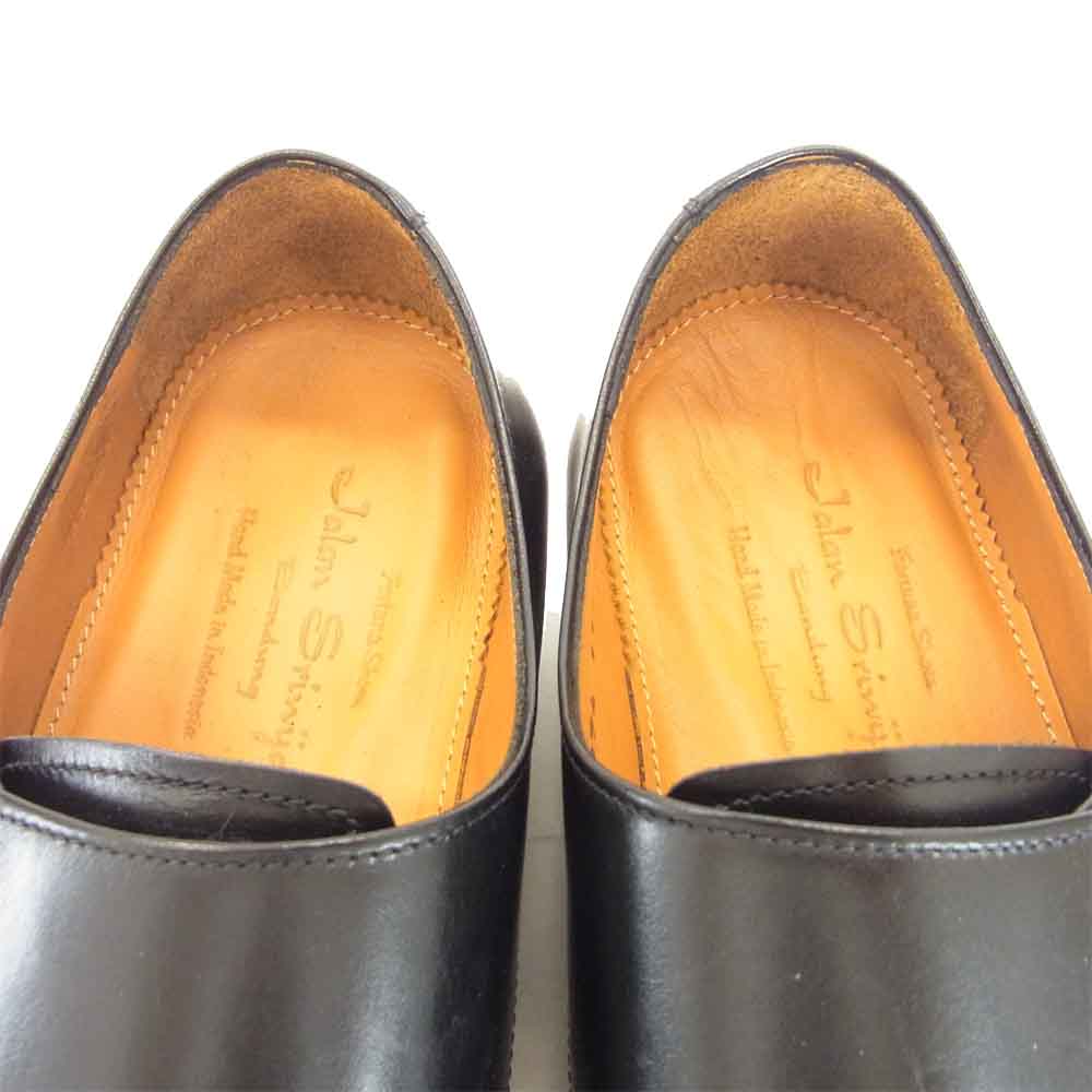 JALAN SRIWIJAYA ジャランスリウァヤ 98374 ダブルモンク ビジネスシューズ ブラック系 UK6.5 ブラック系 6 1/2【新古品】【未使用】【中古】