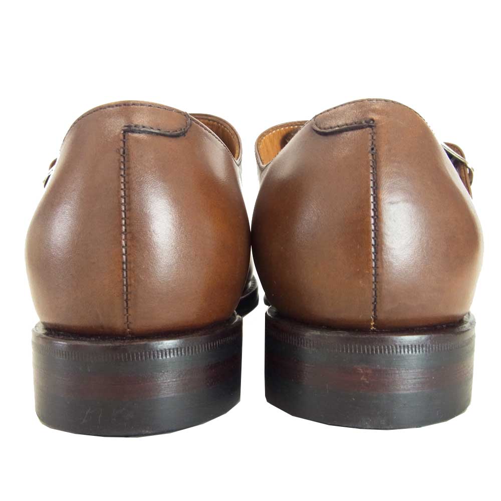 JALAN SRIWIJAYA ジャランスリウァヤ 98374 ダブルモンク ビジネスシューズ ブラウン系 UK6.5 6 1/2【新古品】【未使用】【中古】