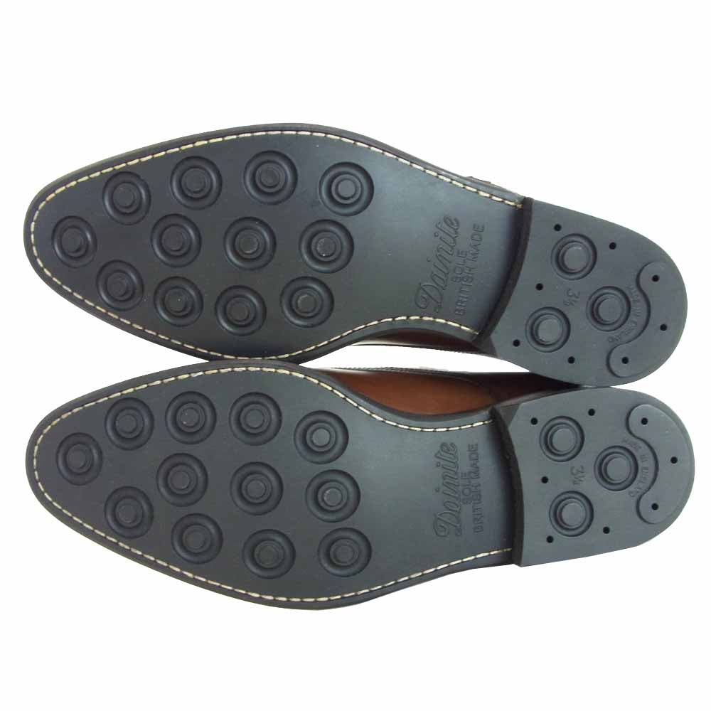 JALAN SRIWIJAYA ジャランスリウァヤ 98374 ダブルモンク ビジネスシューズ ブラウン系 UK6.5 6 1/2【新古品】【未使用】【中古】