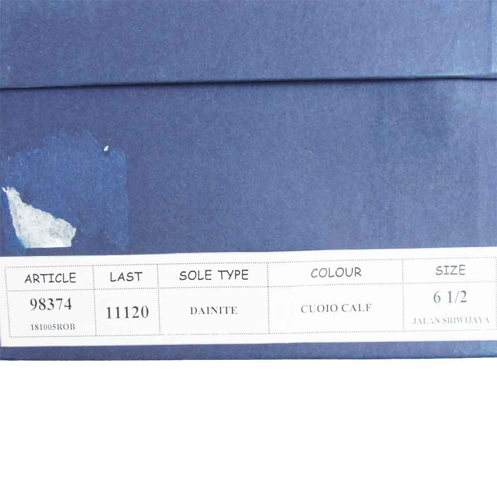 JALAN SRIWIJAYA ジャランスリウァヤ 98374 ダブルモンク ビジネスシューズ ブラウン系 UK6.5 6 1/2【新古品】【未使用】【中古】