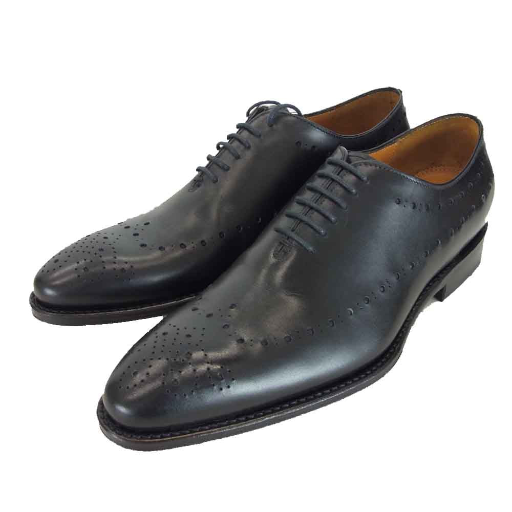 JALAN SRIWIJAYA ジャランスリウァヤ 98464 ホールカット ビジネスシューズ ブラック系 UK7【新古品】【未使用】【中古】