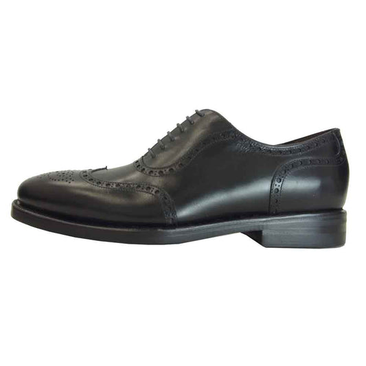 JALAN SRIWIJAYA ジャランスリウァヤ 98843 ダイナイトソール ウィングチップ フルブローグ ビジネスシューズ ブラック系 UK6 ブラック系 UK6【新古品】【未使用】【中古】