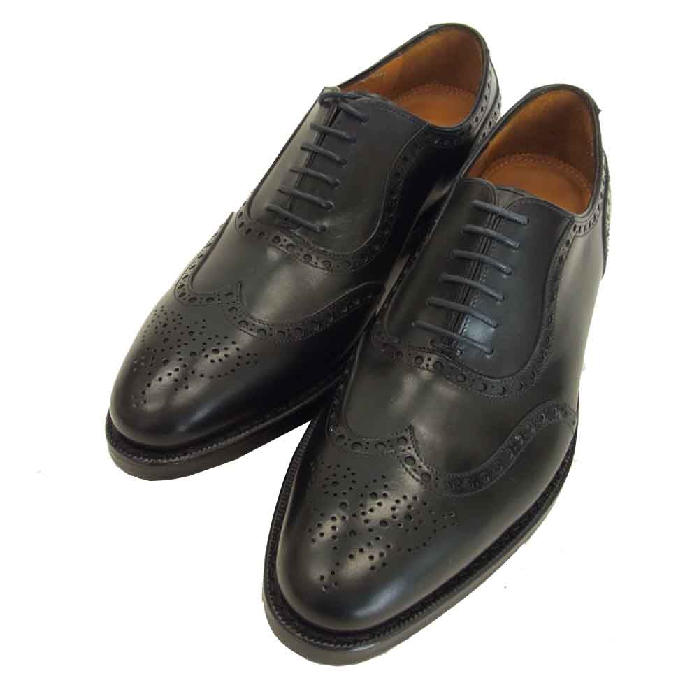 JALAN SRIWIJAYA ジャランスリウァヤ 98843 ダイナイトソール ウィングチップ フルブローグ ビジネスシューズ ブラック系 UK6 ブラック系 UK6【新古品】【未使用】【中古】