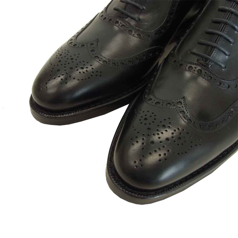 JALAN SRIWIJAYA ジャランスリウァヤ 98843 ダイナイトソール ウィングチップ フルブローグ ビジネスシューズ ブラック系 UK6 ブラック系 UK6【新古品】【未使用】【中古】