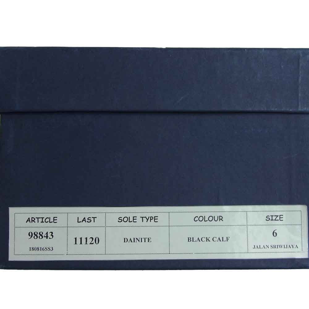 JALAN SRIWIJAYA ジャランスリウァヤ 98843 ダイナイトソール ウィングチップ フルブローグ ビジネスシューズ ブラック系 UK6 ブラック系 UK6【新古品】【未使用】【中古】