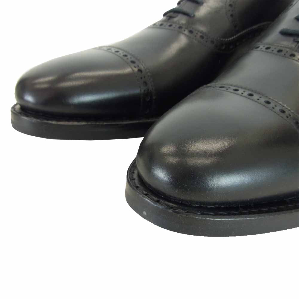 JALAN SRIWIJAYA ジャランスリウァヤ 98409 ダイナイトソール クォーターブローグ ビジネスシューズ  ブラック系 UK9【新古品】【未使用】【中古】