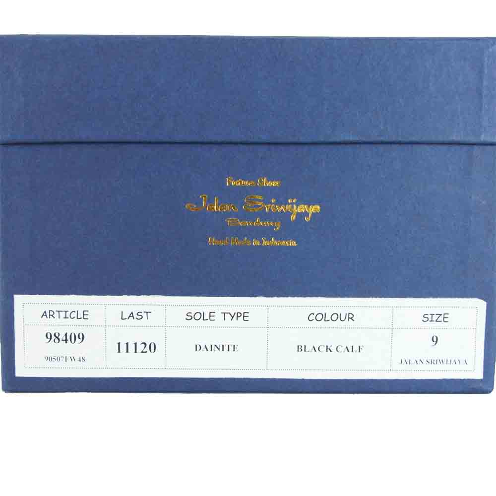 JALAN SRIWIJAYA ジャランスリウァヤ 98409 ダイナイトソール クォーターブローグ ビジネスシューズ  ブラック系 UK9【新古品】【未使用】【中古】