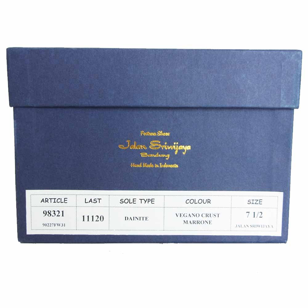 JALAN SRIWIJAYA ジャランスリウァヤ 98321 ダイナイトソール ストレートチップ ビジネスシューズ ブラウン系 UK7.5【新古品】【未使用】【中古】