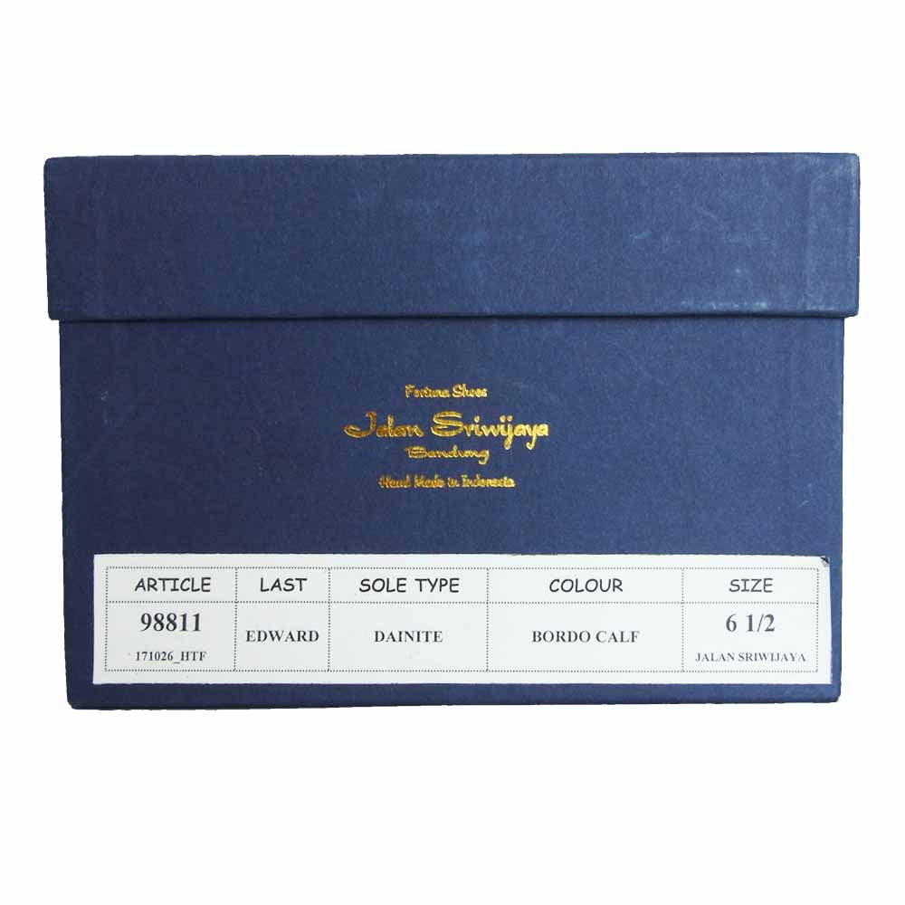 JALAN SRIWIJAYA ジャランスリウァヤ 98811 タッセルローファー ダイナイトソール ブラウン系 UK9 ワインレッド系 6 1/2【新古品】【未使用】【中古】