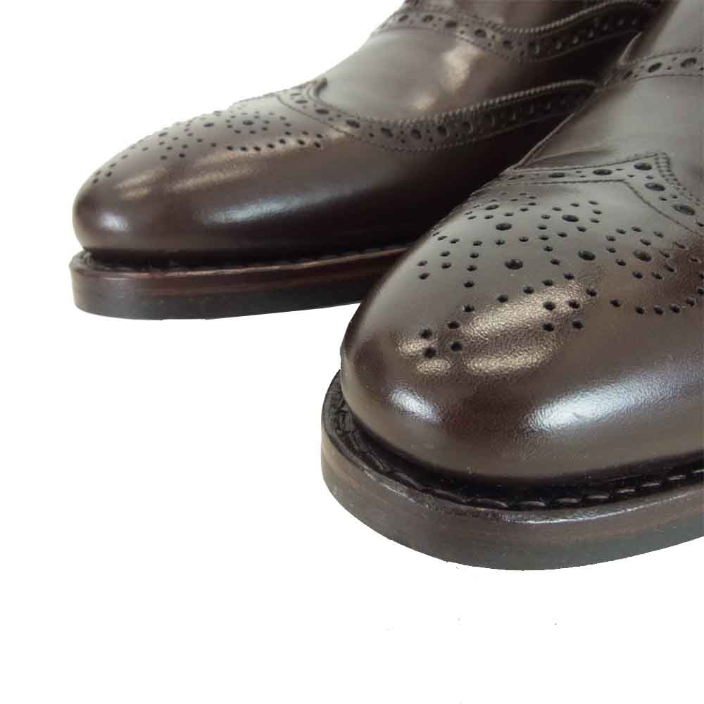 JALAN SRIWIJAYA ジャランスリウァヤ 98443 ウイングチップ ダイナイトソール ビジネスシューズ  ダークブラウン系 UK7.5【新古品】【未使用】【中古】