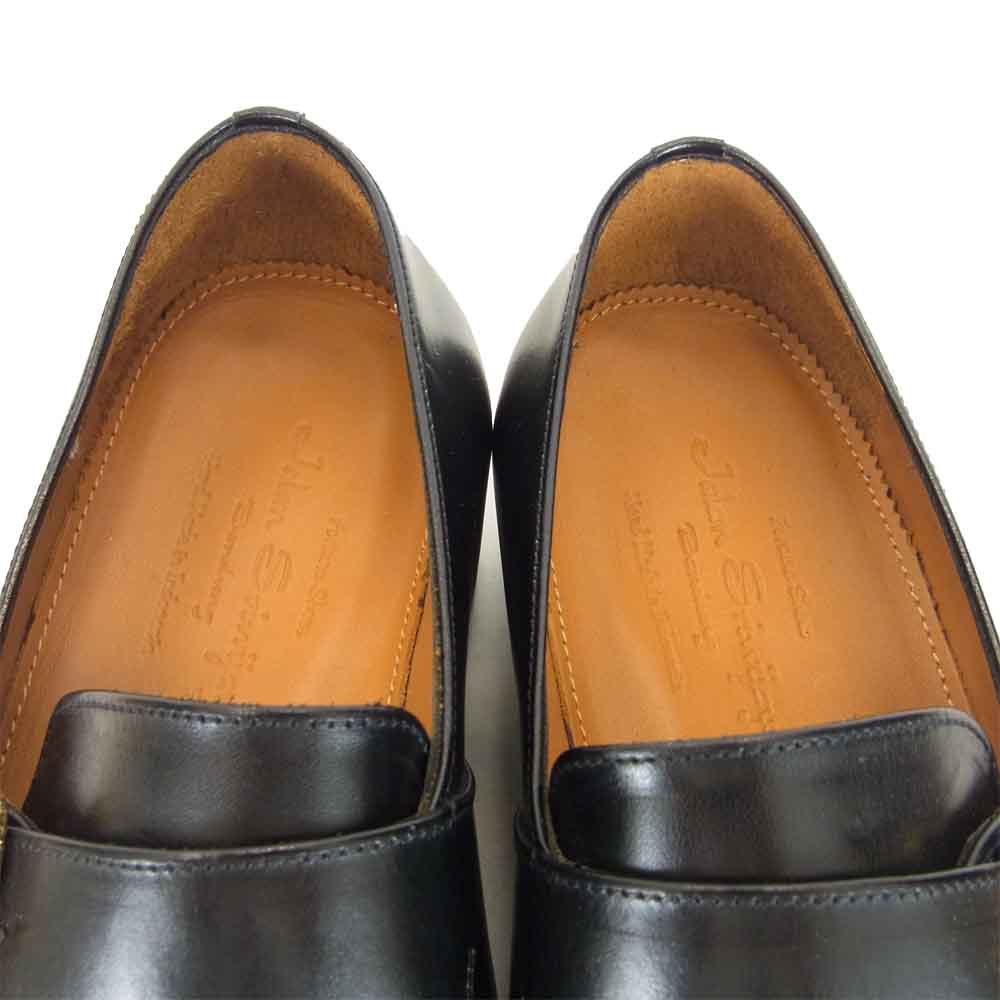 JALAN SRIWIJAYA ジャランスリウァヤ 98889 プレーントゥ シングルモンクストラップ ビジネスシューズ  ブラック系 UK7.5【新古品】【未使用】【中古】
