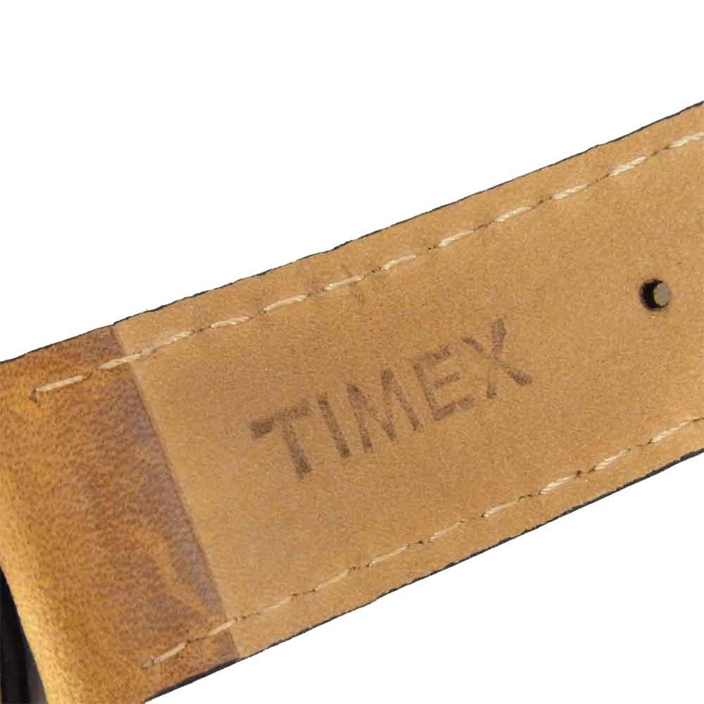 TIMEX タイメックス CR 2016 レザーベルト ウォッチ 腕時計 ブラック×ブラウン系【中古】