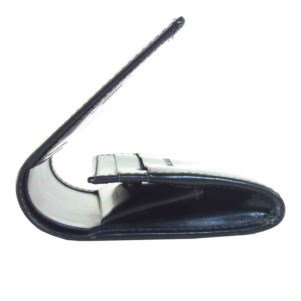 WHITE HOUSE COX ホワイトハウスコックス S1975 BRIDLE LEATHER ブライドルレザー 二つ折り ショートウォレット 財布 ブラック系【中古】