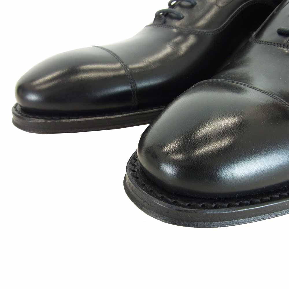 JALAN SRIWIJAYA ジャランスリウァヤ 98654 ストレートチップ ビジネスシューズ  ブラック系 UK5.5【新古品】【未使用】【中古】